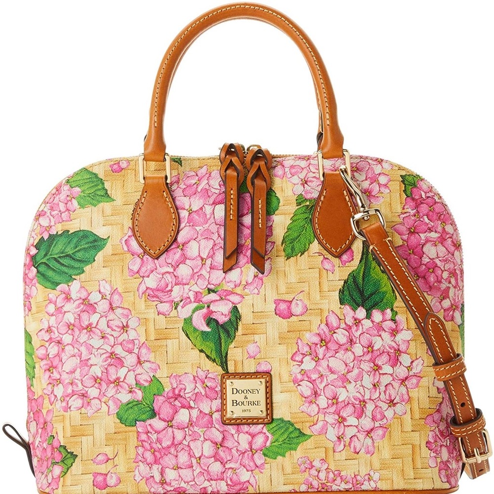 Dooney & Bourke Hydrangea Basketweave Zip Zip